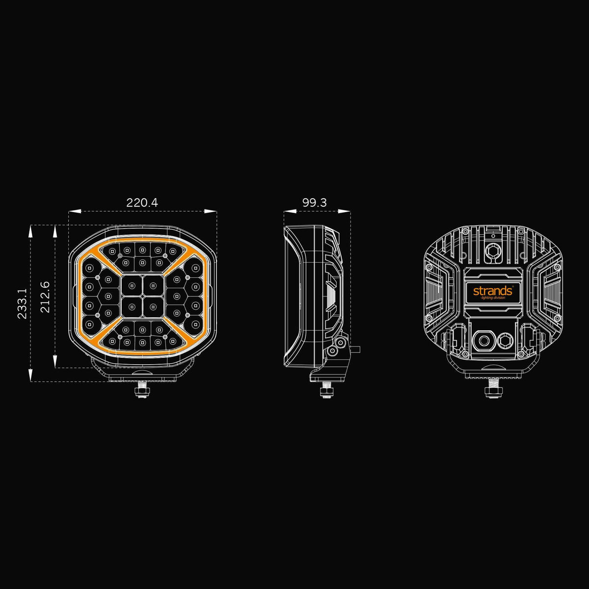 Strands SIBERIA X DRIVING LIGHT 9″