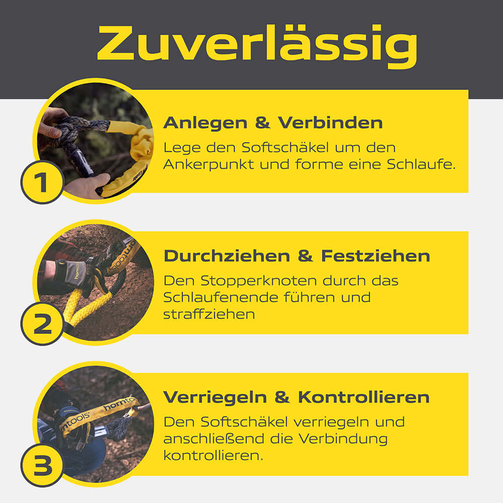 Softschäkel mit Aufscherschutz