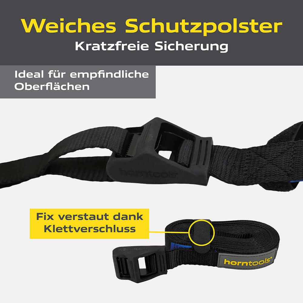 Spanngurt 5 m (450 kg Nutzlast) mit Kuntstoffschutz