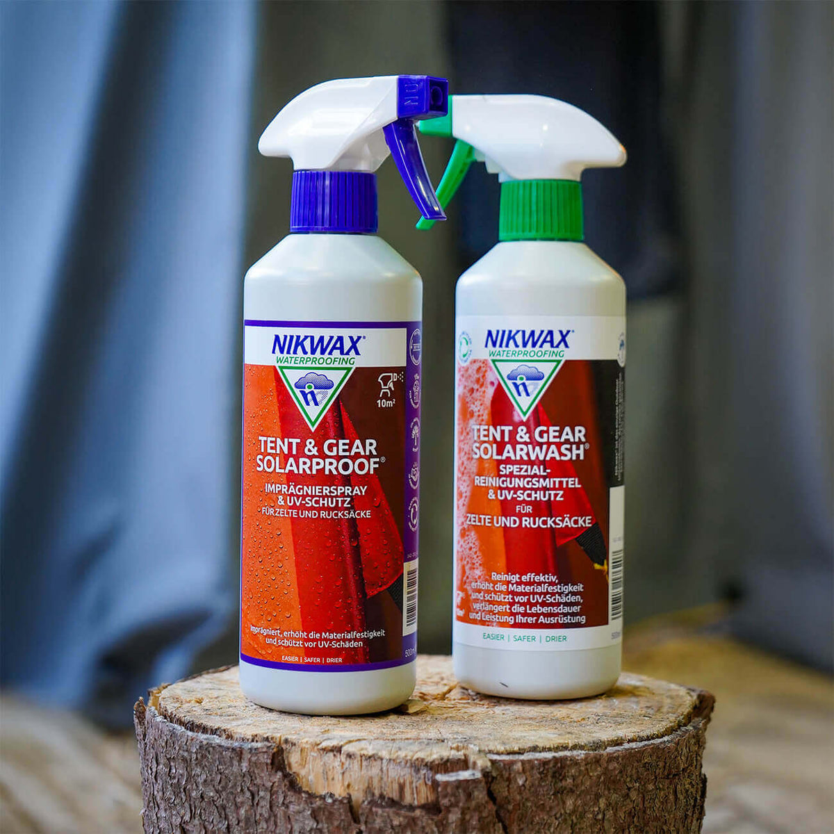 2er-Set: Imprägnierspray & Reinigungsmittel mit UV-Schutz - Tent & Gear