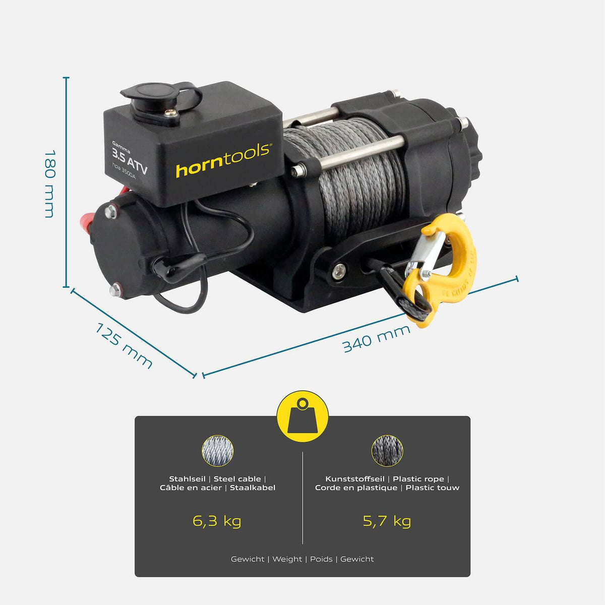 Cabrestante eléctrico Gamma 1,6 toneladas
